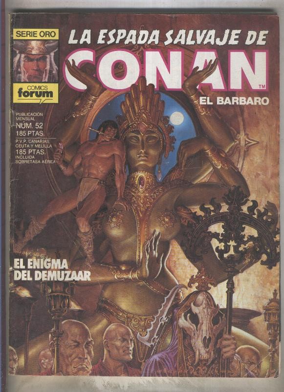 La Espada Salvaje de Conan primera edicion numero 052 (numerado 2 en trasera)