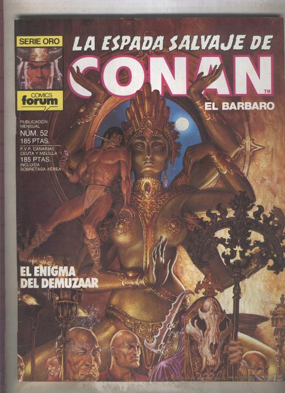 La Espada Salvaje de Conan primera edicion numero 052 (numerado 3 en trasera)