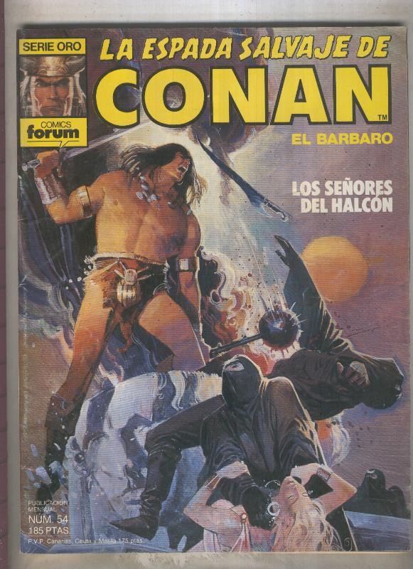 La Espada Salvaje de Conan primera edicion numero 054 (numerado 1 en trasera)