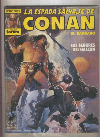 La Espada Salvaje de Conan primera edicion numero 054 (numerado 1 en trasera)