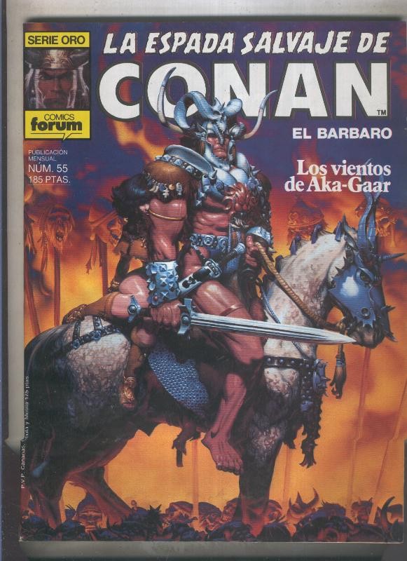 La Espada Salvaje de Conan primera edicion numero 055 (numerado 2 en trasera)