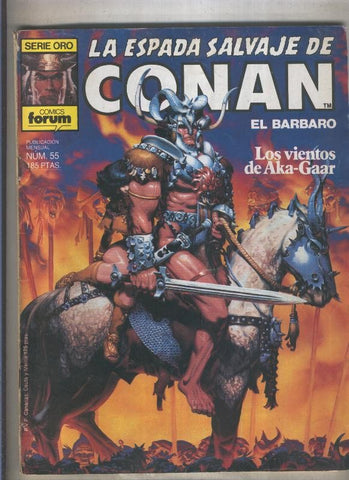La Espada Salvaje de Conan primera edicion numero 055 (numerado 3 en trasera)