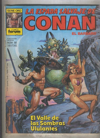 La Espada Salvaje de Conan primera edicion numero 056 (numerado 2 en trasera)