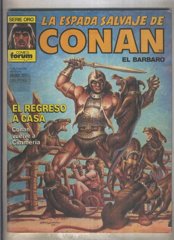 La Espada Salvaje de Conan primera edicion numero 057 (numerado 2 en trasera)