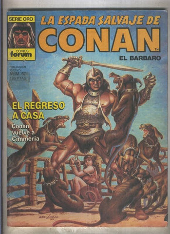 La Espada Salvaje de Conan primera edicion numero 057 (numerado 2 en trasera)