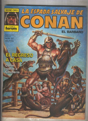 La Espada Salvaje de Conan primera edicion numero 057 (numerado 1 en trasera)