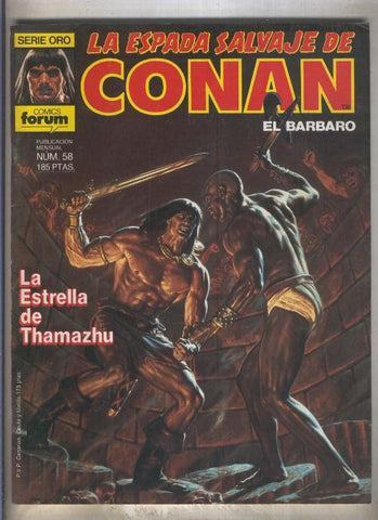 La Espada Salvaje de Conan primera edicion numero 058 (numerado 2 en trasera)