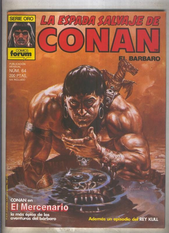 La Espada Salvaje de Conan primera edicion numero 064 (numerado 1 en trasera)
