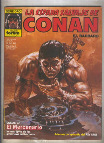La Espada Salvaje de Conan primera edicion numero 064 (numerado 1 en trasera)