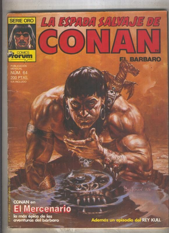 La Espada Salvaje de Conan primera edicion numero 064 (numerado 2 en trasera)