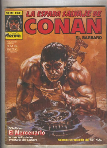 La Espada Salvaje de Conan primera edicion numero 064 (numerado 2 en trasera)