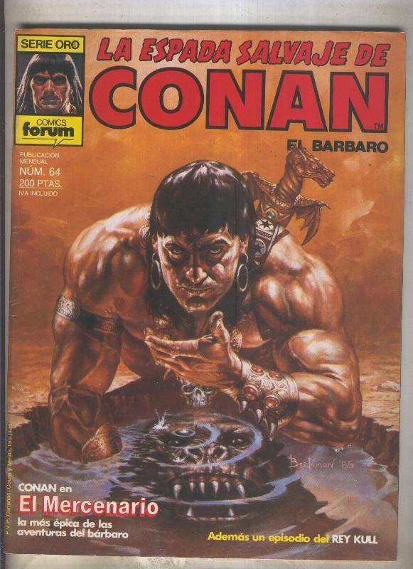 La Espada Salvaje de Conan primera edicion numero 064 (numerado 3 en trasera)