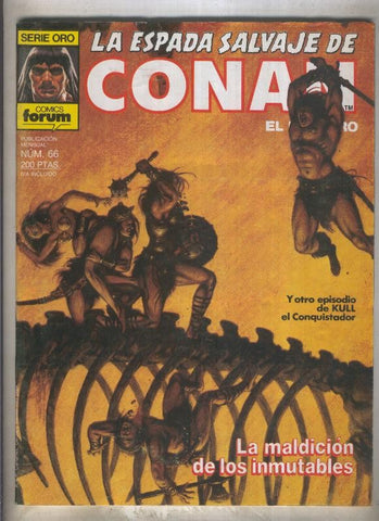 La Espada Salvaje de Conan primera edicion numero 066 (numerado 1 en trasera)
