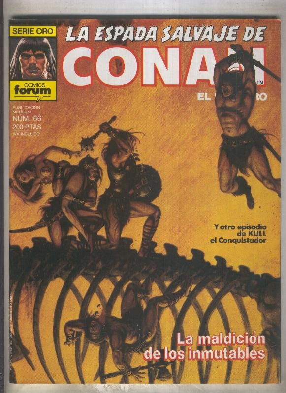La Espada Salvaje de Conan primera edicion numero 066 (numerado 2 en trasera)
