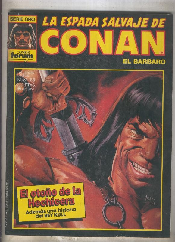 La Espada Salvaje de Conan primera edicion numero 068 (numerado 3 en trasera)