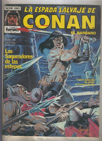 La Espada Salvaje de Conan primera edicion numero 069 (numerado 3 en trasera)