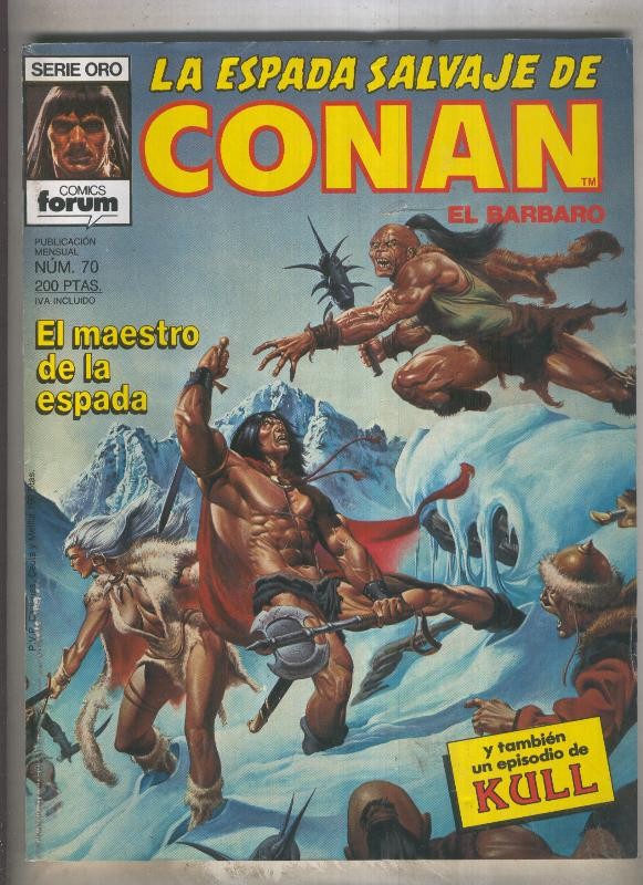 La Espada Salvaje de Conan primera edicion numero 070 (numerado 2 en trasera)