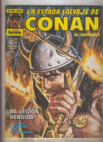 La Espada Salvaje de Conan primera edicion numero 075 (numerado 1 en trasera)