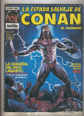 La Espada Salvaje de Conan primera edicion numero 076 (numerado 1 en trasera)