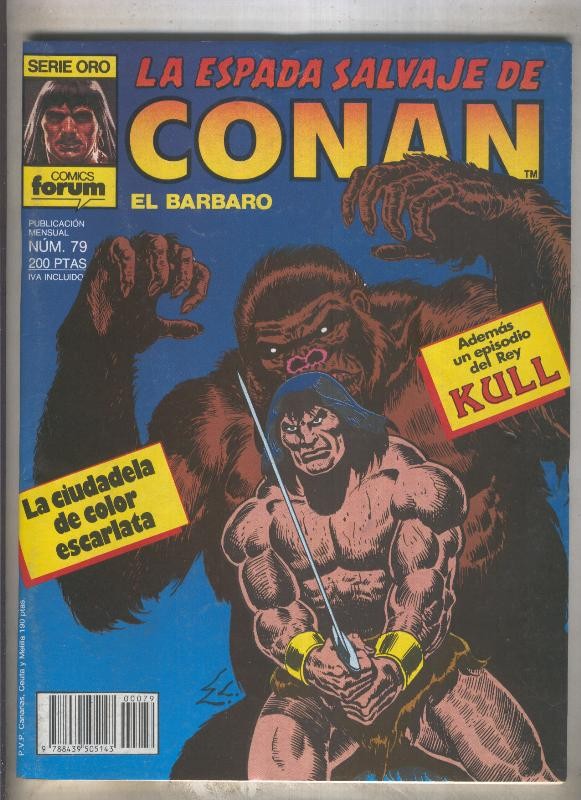 La Espada Salvaje de Conan primera edicion numero 079 (numerado 3 en trasera)