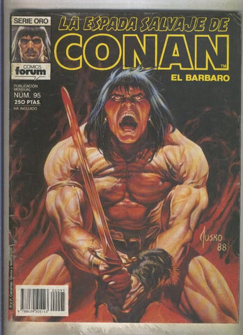 La Espada Salvaje de Conan primera edicion numero 095 (numerado 3 en trasera)