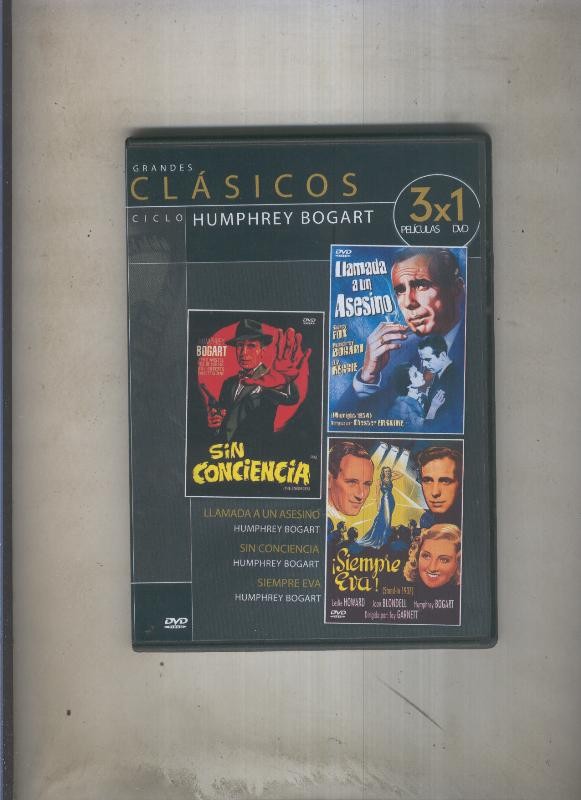 DVD: 3x1: Llamada a un asesino, sin conciencia, Siempre Eva