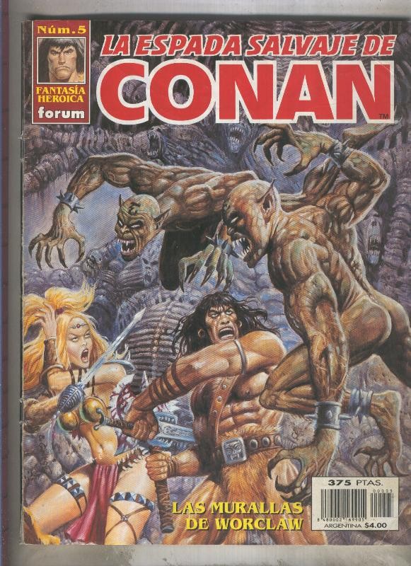 La Espada Salvaje de Conan volumen 3 numero 05 (numerado 1 en interior cubierta)