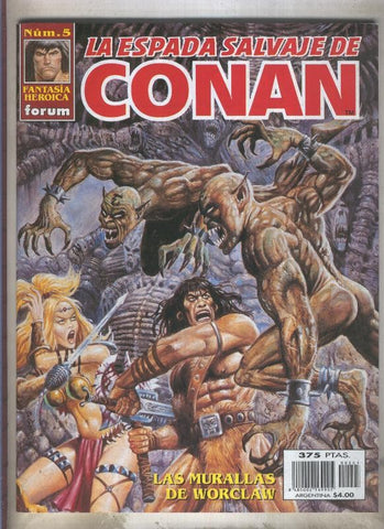 La Espada Salvaje de Conan volumen 3 numero 05 (numerado 2 en interior cubierta)