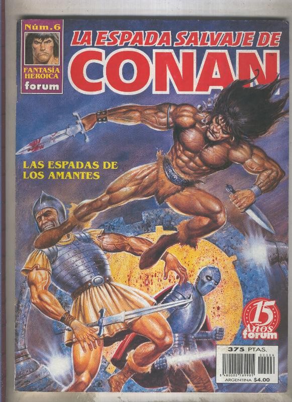 La Espada Salvaje de Conan volumen 3 numero 06 (numerado 1 en interior cubierta)