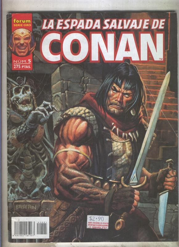La Espada Salvaje de Conan volumen 2 numero 05 (numerado 4 en interior cubierta)
