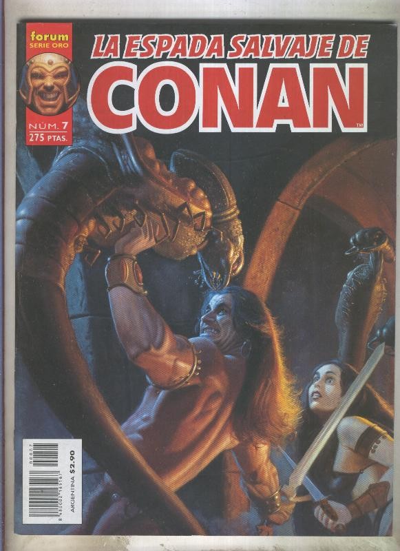 La Espada Salvaje de Conan volumen 2 numero 07 (numerado 1 en interior cubierta)