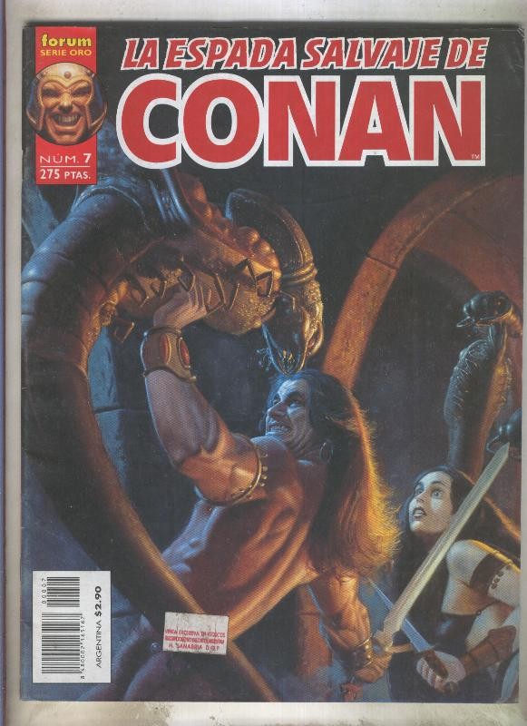 La Espada Salvaje de Conan volumen 2 numero 07 (numerado 4 en interior cubierta)