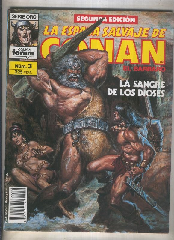La Espada Salvaje de Conan volumen 1 segunda edicion numero 003 (numerado 1 en trasera)