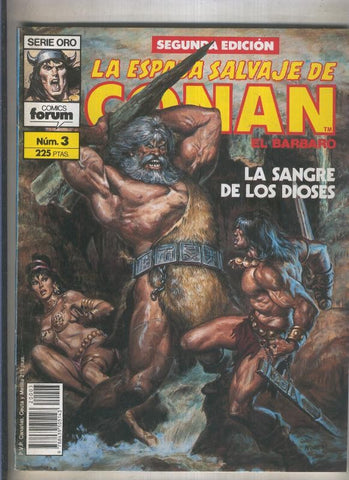 La Espada Salvaje de Conan volumen 1 segunda edicion numero 003 (numerado 3 en trasera)