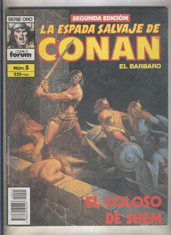 La Espada Salvaje de Conan volumen 1 segunda edicion numero 005 (numerado 1 en trasera)