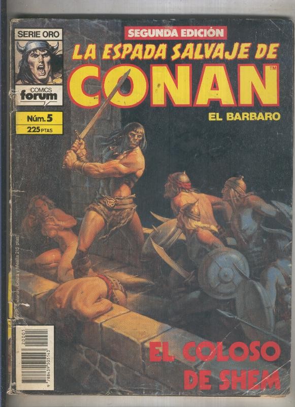 La Espada Salvaje de Conan volumen 1 segunda edicion numero 005 (numerado 2 en trasera)