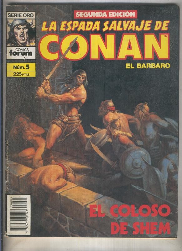 La Espada Salvaje de Conan volumen 1 segunda edicion numero 005 (numerado 4 en trasera)