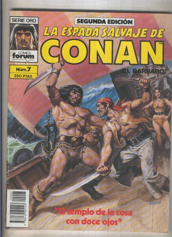 La Espada Salvaje de Conan volumen 1 segunda edicion numero 007 (numerado 2 en trasera)