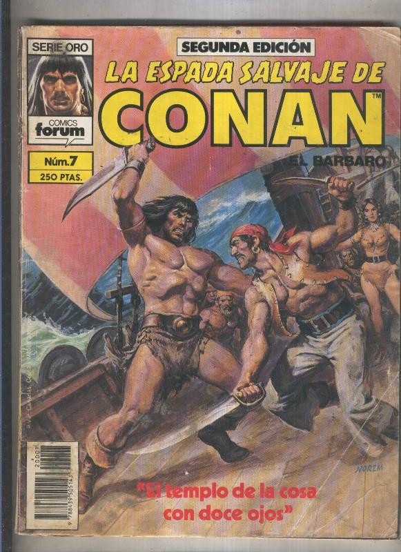 La Espada Salvaje de Conan volumen 1 segunda edicion numero 007 (numerado 3 en trasera)