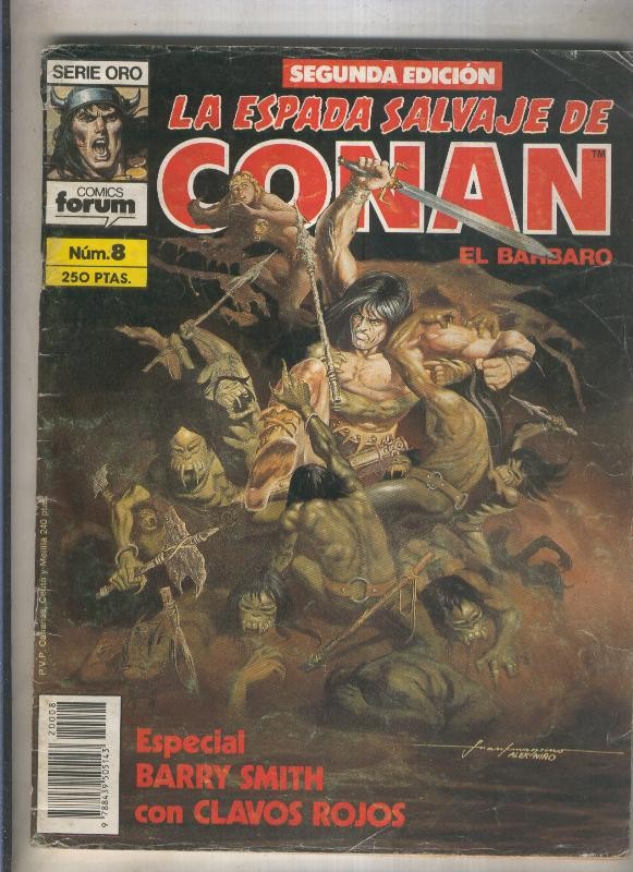 La Espada Salvaje de Conan volumen 1 segunda edicion numero 008 (numerado 2 en trasera) 