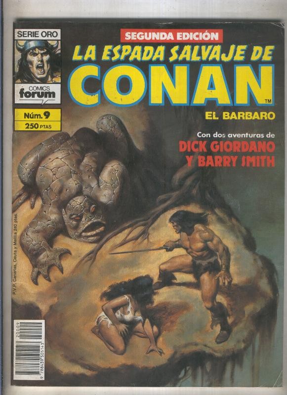 La Espada Salvaje de Conan volumen 1 segunda edicion numero 009 (numerado 2 en trasera) 