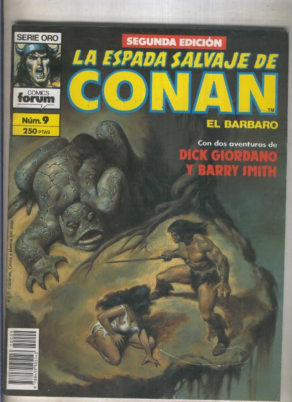La Espada Salvaje de Conan volumen 1 segunda edicion numero 009 (numerado 4 en trasera) 