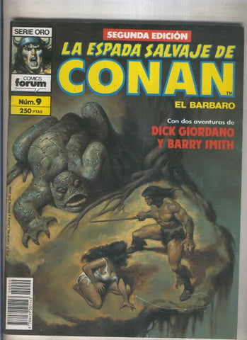 La Espada Salvaje de Conan volumen 1 segunda edicion numero 009 (numerado 4 en trasera) 