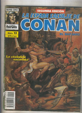 La Espada Salvaje de Conan volumen 1 segunda edicion numero 013 (numerado 1 en trasera)