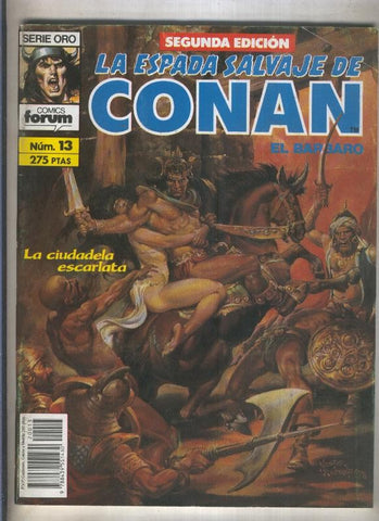 La Espada Salvaje de Conan volumen 1 segunda edicion numero 013 (numerado 3 en trasera)