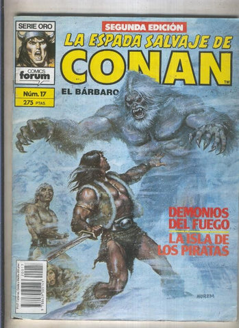 La Espada Salvaje de Conan volumen 1 segunda edicion numero 017 (numerado 2 en trasera) 