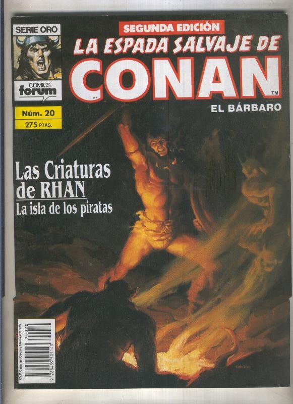 La Espada Salvaje de Conan volumen 1 segunda edicion numero 020 (numerado 1 en trasera) 