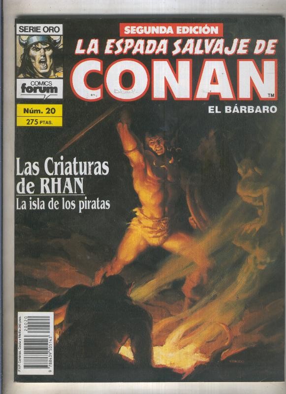 La Espada Salvaje de Conan volumen 1 segunda edicion numero 020 (numerado 2 en trasera) 
