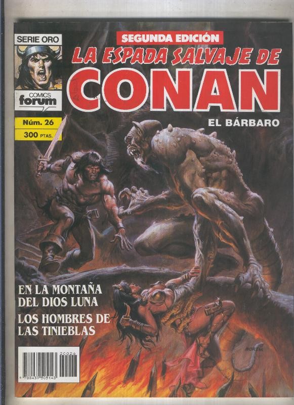 La Espada Salvaje de Conan volumen 1 segunda edicion numero 026 (numerado 1 en trasera) 