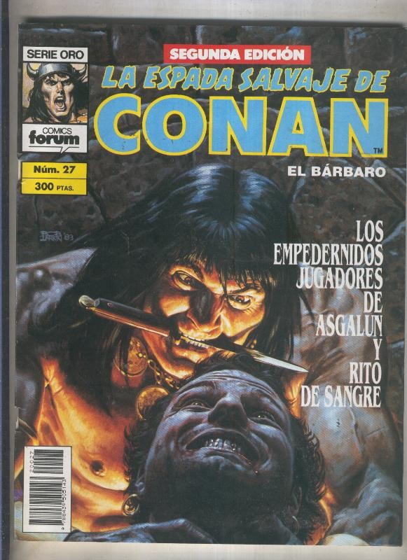 La Espada Salvaje de Conan volumen 1 segunda edicion numero 027 (numerado 1 en trasera) 